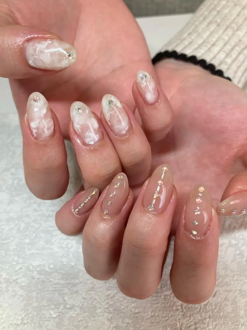 ネイル ニュアンスネイル ハンドネイル m'sNail 福岡西区 ネイルのネイルデザイン