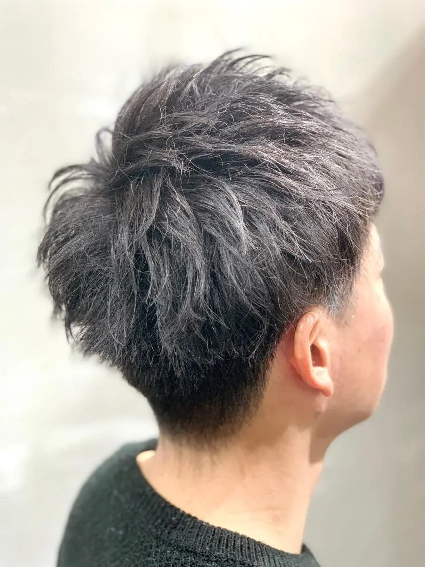 ミディアム ヘアアレンジ メンズ ✨錦糸町ブリーチ/ ホワイトカラー皇気✨のヘアスタイル