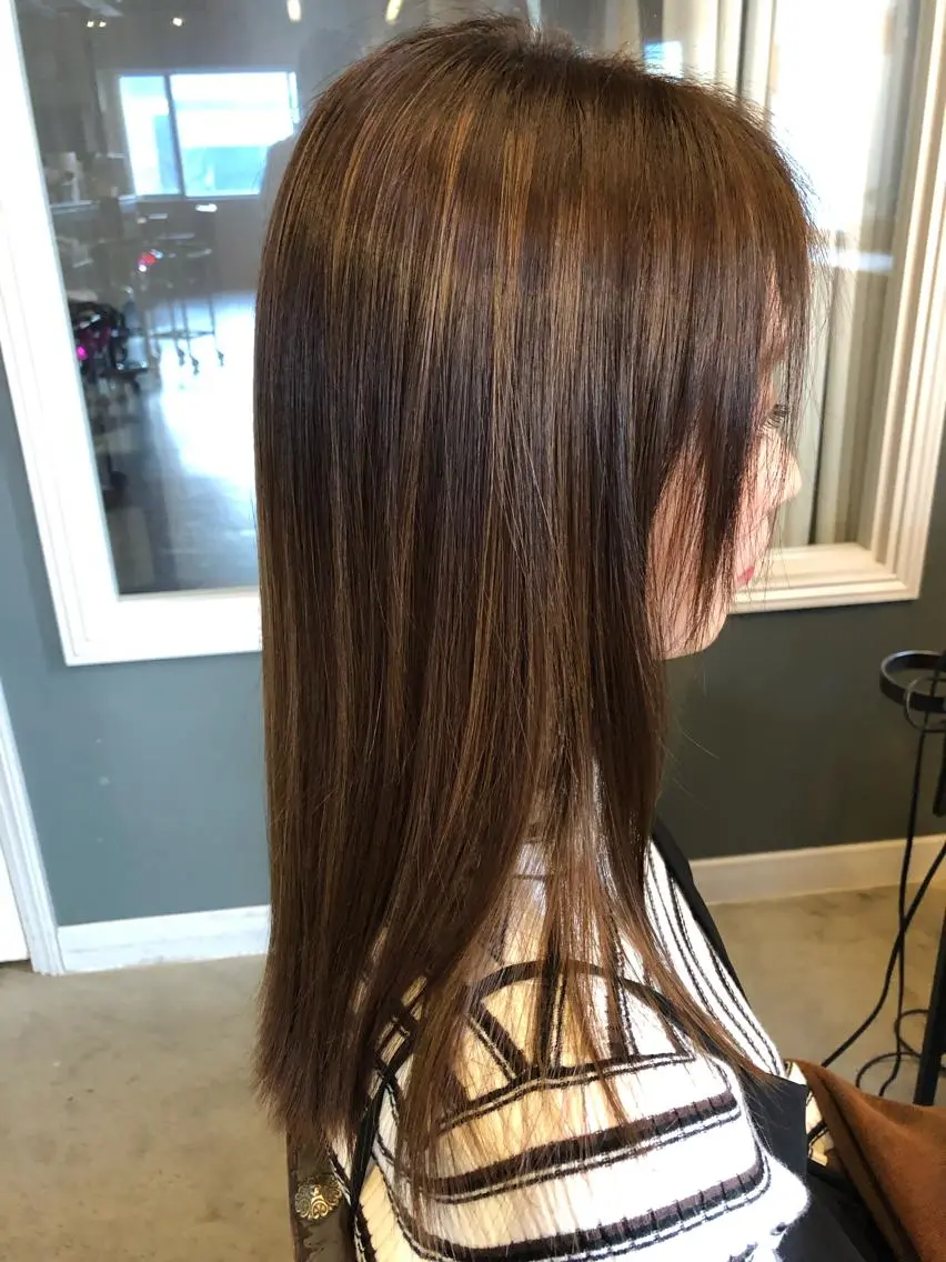 ロング カラー カット 相原 美咲のヘアスタイル