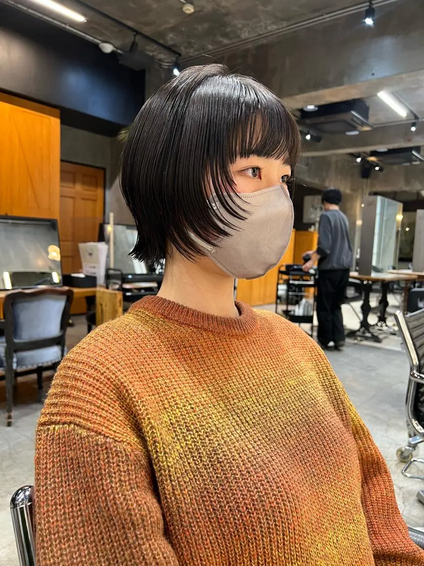 ショート カラー ボブ ウルフカット ウルフボブ カット 圧倒的デザイン力 店長🎨RENAのヘアスタイル