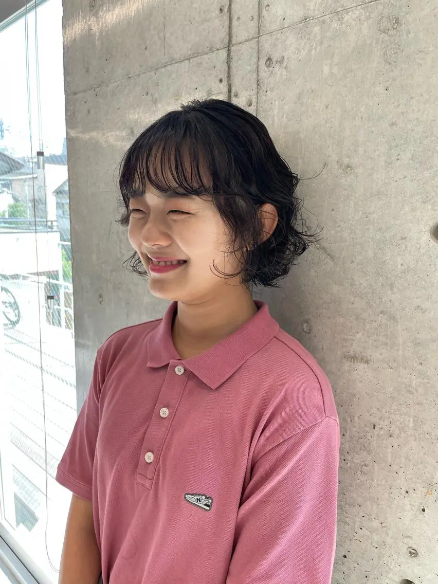 パーマ カット パーマ 佐伯 和佳のヘアスタイル