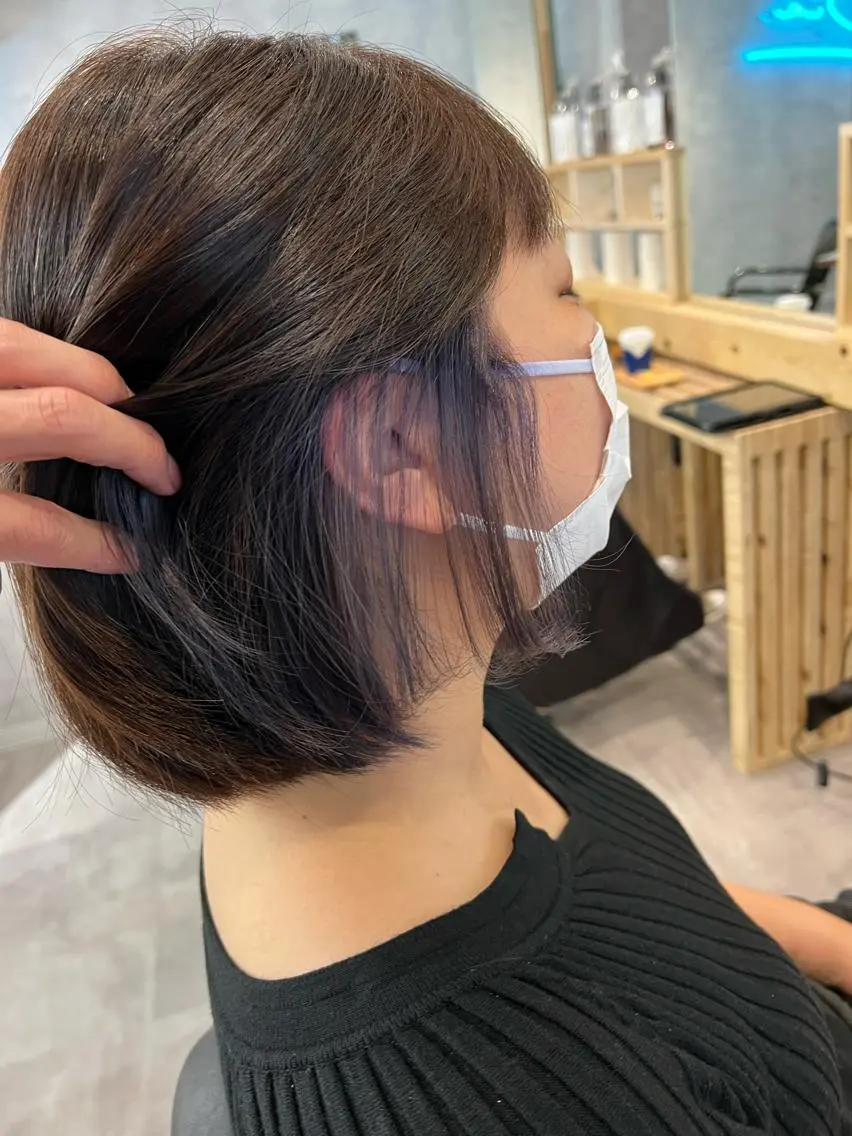 ショート ヘアカラー トリートメント 舘野 太嘉宏のヘアスタイル