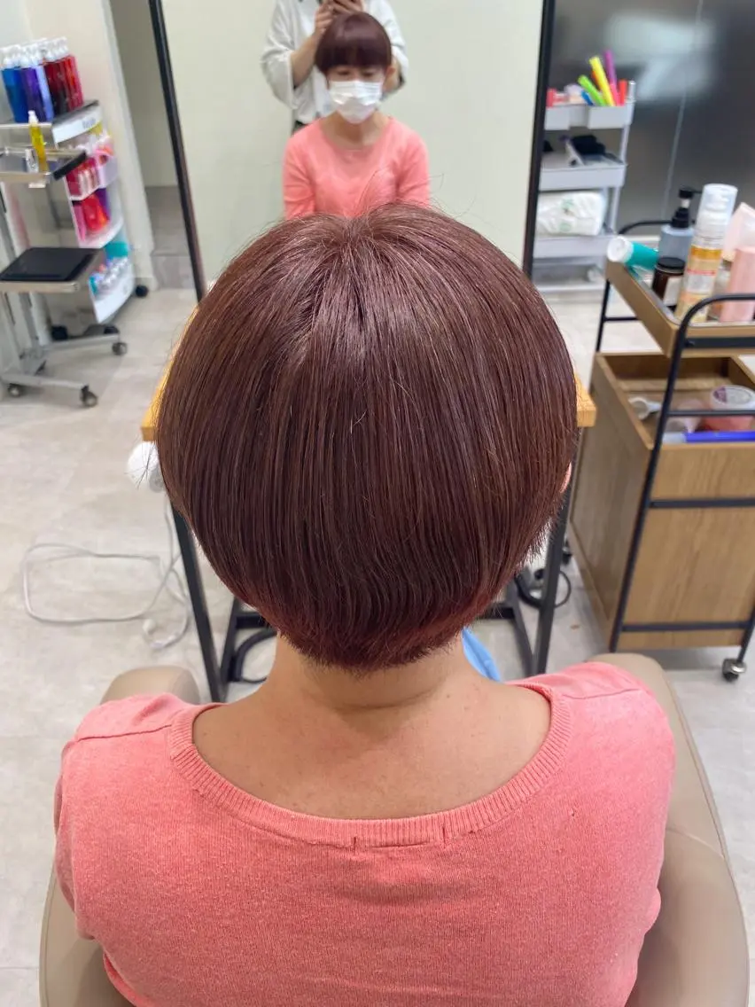カラー ピンクカラー 暖色カラー /ヘアアレンジ/花鈴のヘアスタイル