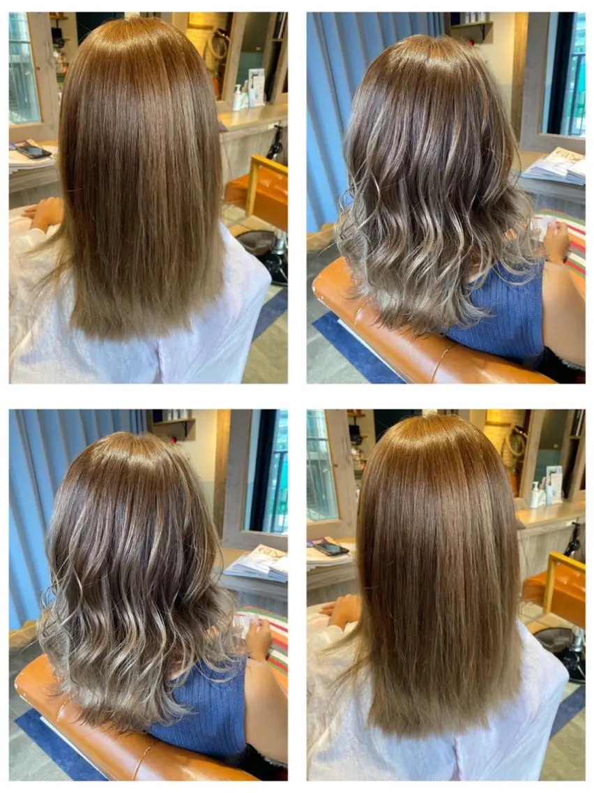 カラー ハイトーンカラー 外国人風カラー カット ヘアカラー トリートメント 🩵盛れる顔周りヘア EMI🩵のヘアスタイル