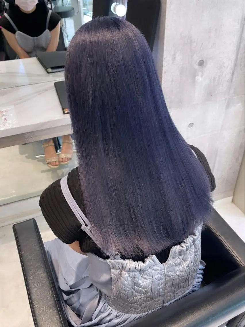 ロング カラー パーマ ヘアアレンジ メンズ キッズ ネイル マツエク・マツパ アイブロウ レイヤー/ダブル カラー/YURINAのヘアスタイル