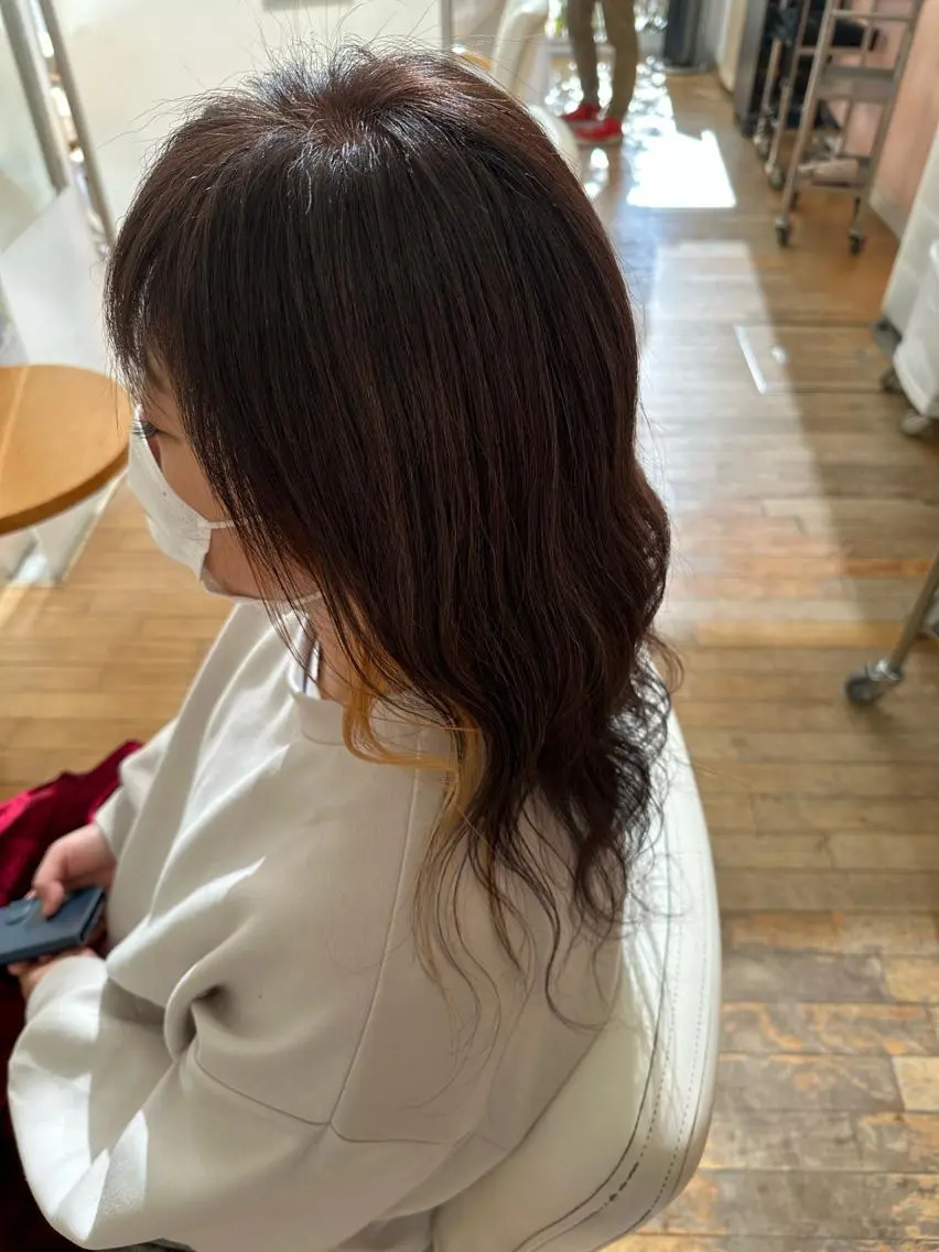 カラー イヤリングカラー 山本 瑠華のヘアスタイル