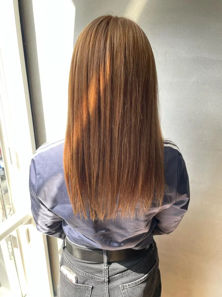 ミディアム カラー ベージュカラー 女性リピ90%🍨 🩷佐藤みずきのヘアスタイル