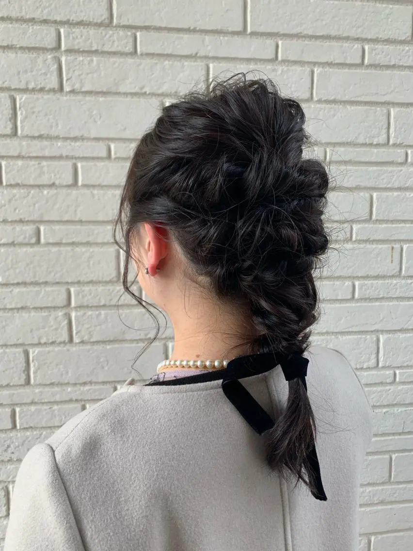 ミディアム おせ ちさとのヘアスタイル