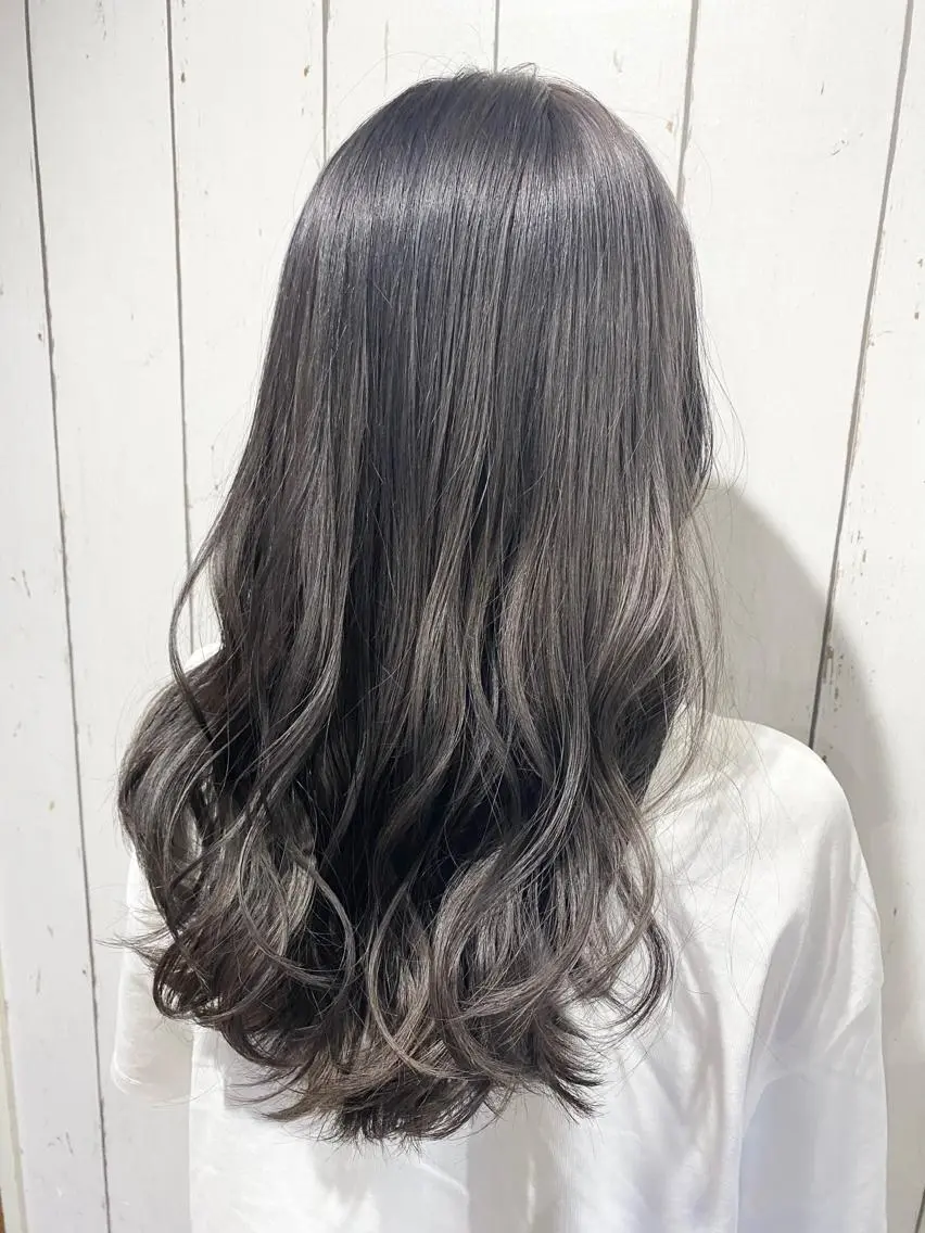 ロング カラー パーマ ヘアアレンジ アディクシーカラー アッシュ バレイヤージュ ベージュカラー ブリーチ ヘアカラー トリートメント 👑指名率No.1 👑坂口飛翔のヘアスタイル