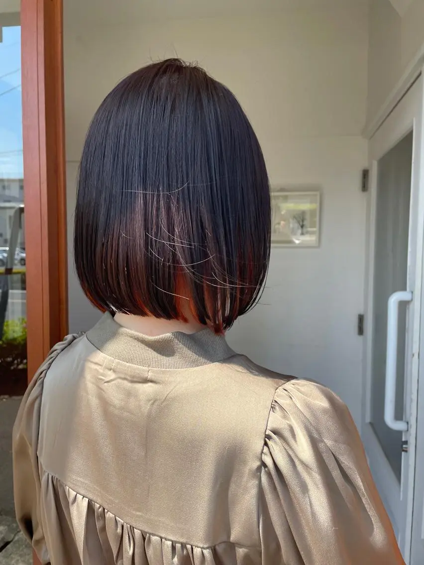 ミディアム ボブ 塔崎 りこのヘアスタイル