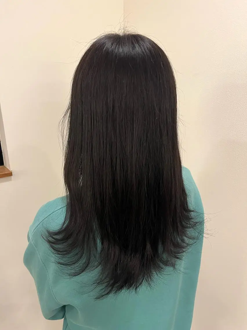 セミロング 坂 瑞希のヘアスタイル