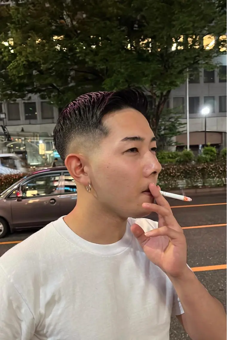 ショート フェード×パーマ職人 酒井悠成のヘアスタイル