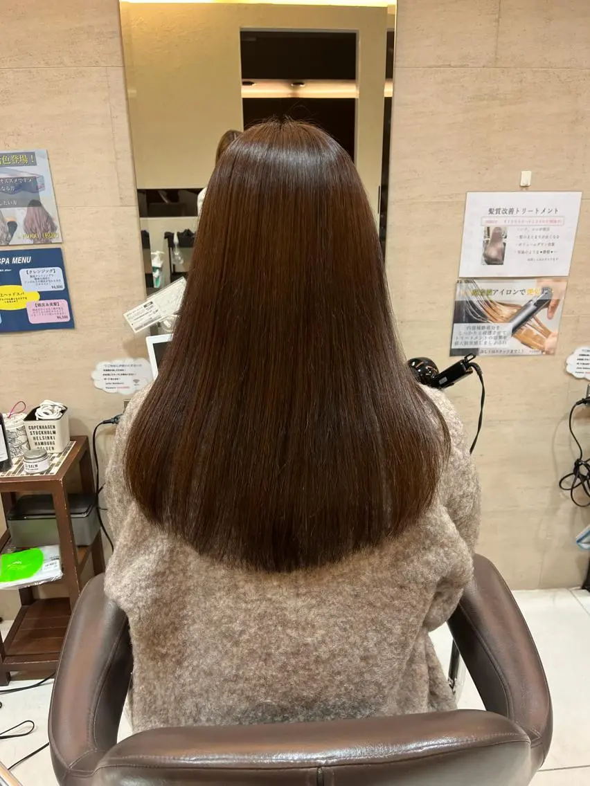 ロング 🪽髪質改善縮毛矯正 🤍MIU🤍のヘアスタイル