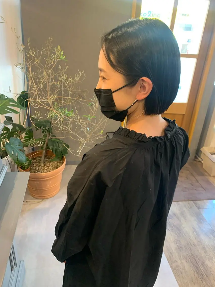 ショート 縮毛矯正 トリートメント カット 縮毛矯正 トリートメント SHU NTAのヘアスタイル
