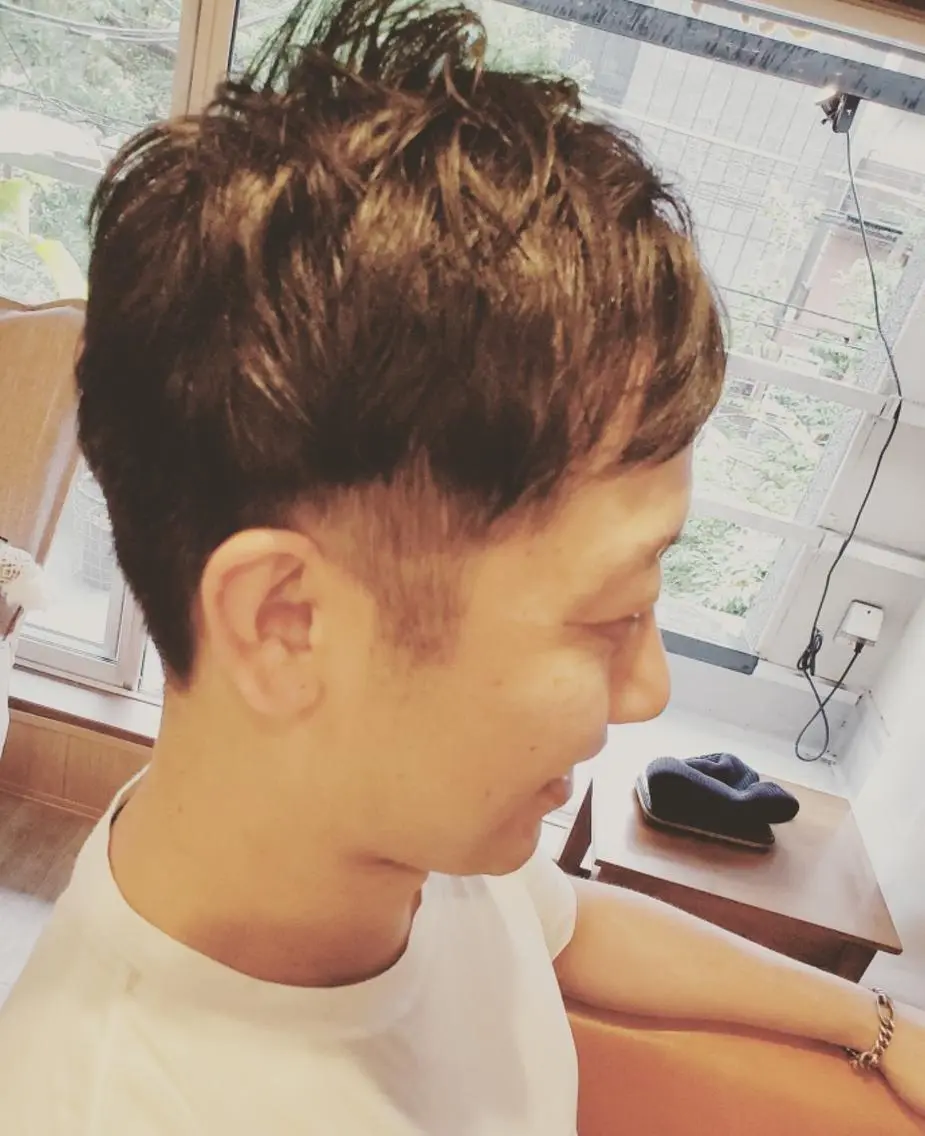 ショート メンズ 外国人風カラー カット spa hair ark 富井直美のヘアスタイル