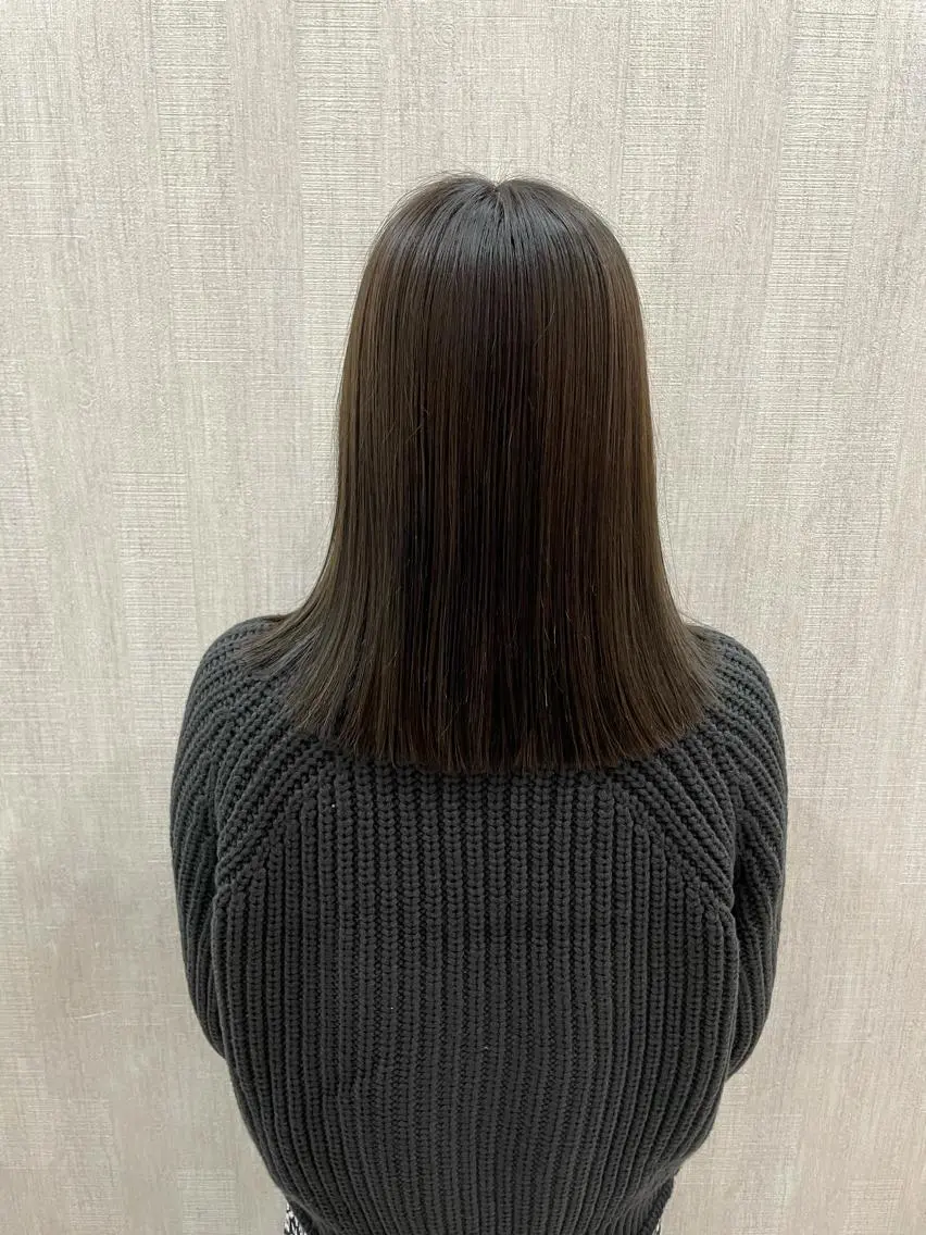 セミロング カット トリートメント 店長✨レイヤー✖️ 髪質改善✖️韓国ヘアのヘアスタイル