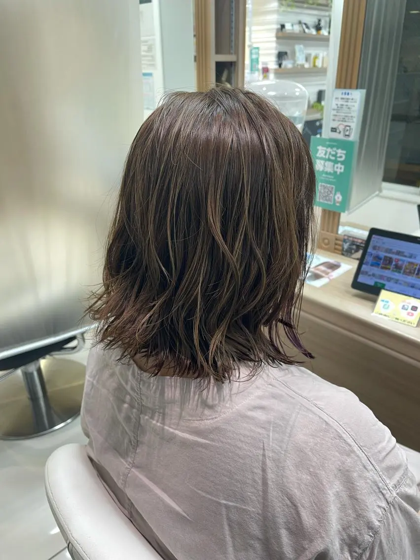 ミディアム 藤原 亜美🤍のヘアスタイル