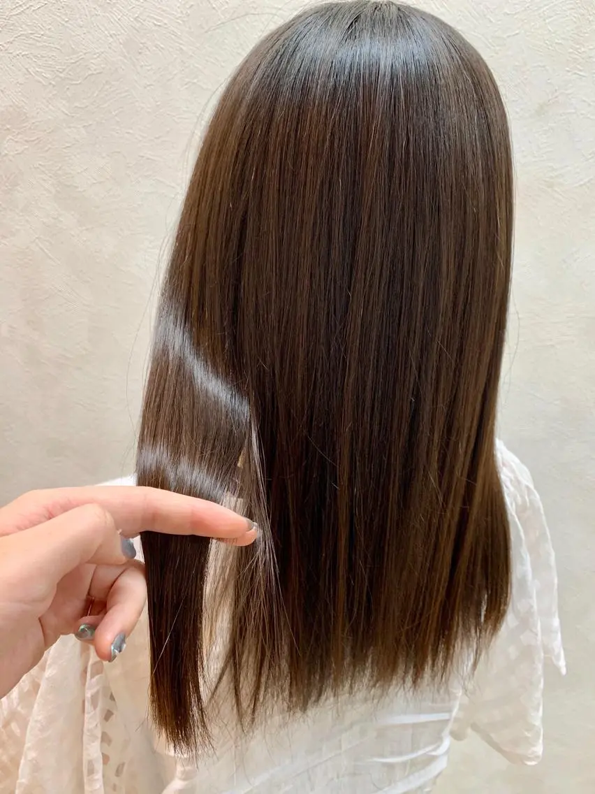 セミロング 髪質改善 トリートメント 加藤 産休につき8月末までのヘアスタイル