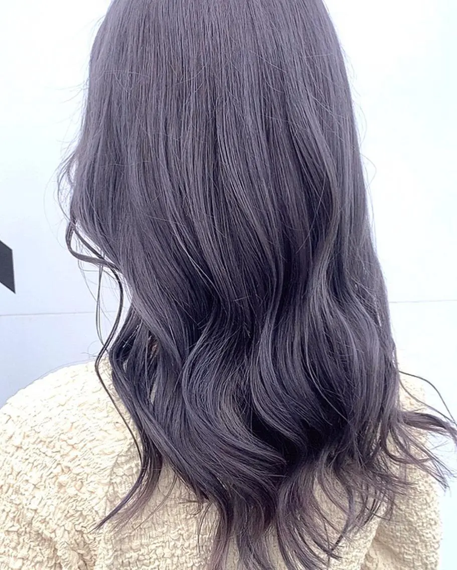ロング カラー 💘韓国カラー💘 クルミのヘアスタイル