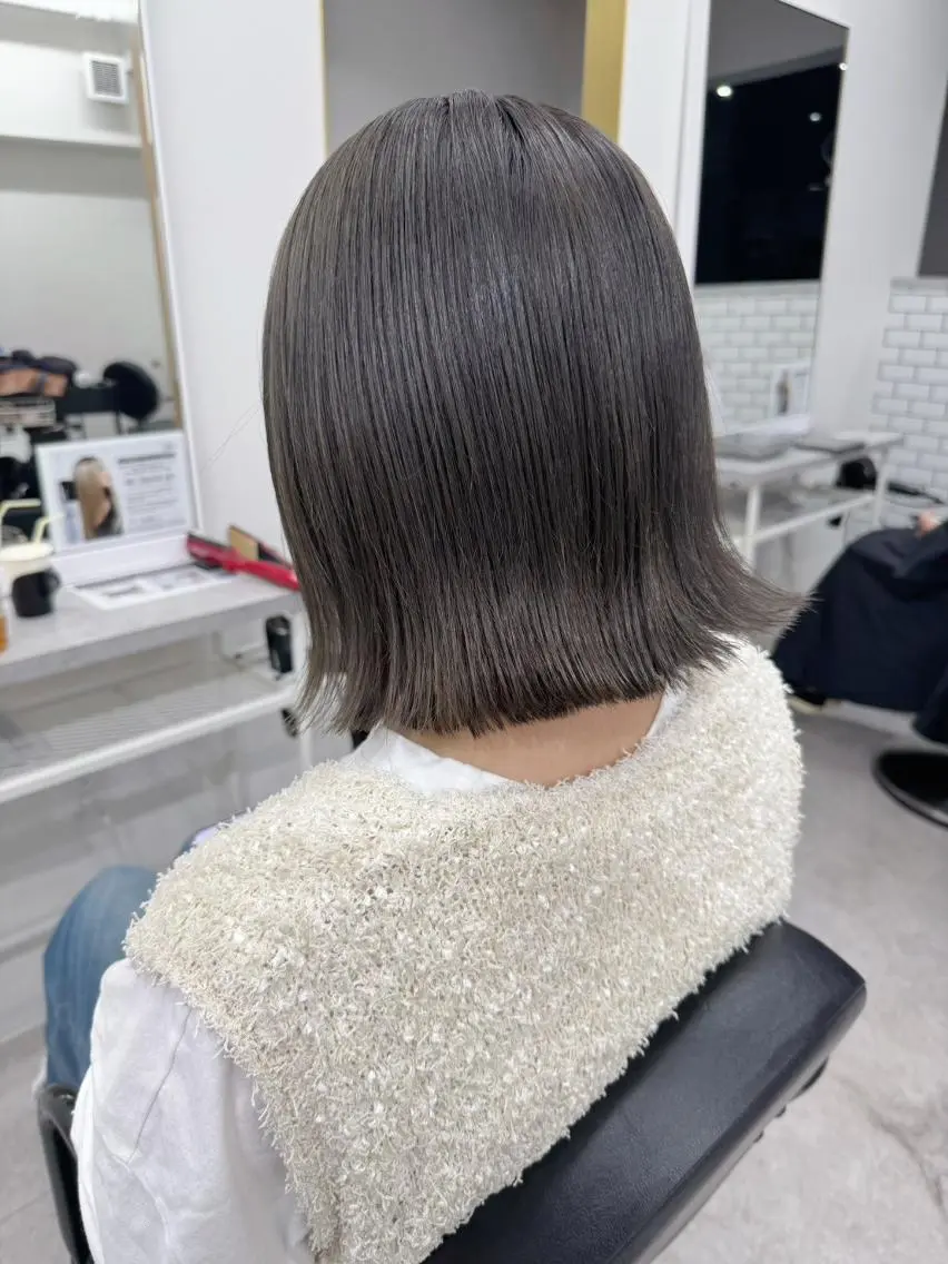 ショート カラー 髪質改善 縮毛矯正 カット ヘアカラー トリートメント ヘッドスパ newi fhami 吉祥寺のヘアスタイル