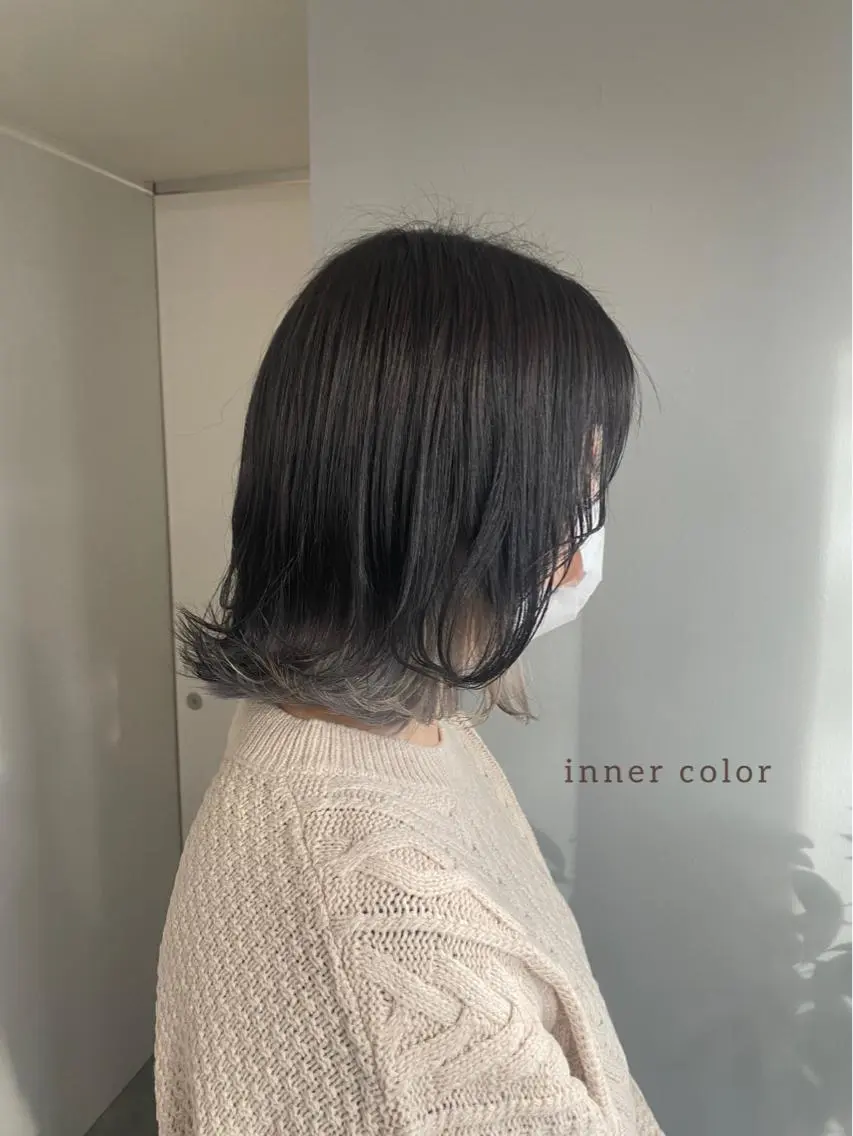 ミディアム カラー ヘアアレンジ ヘアカラー ボブ /ニュアンス/ satomi🧸💖のヘアスタイル