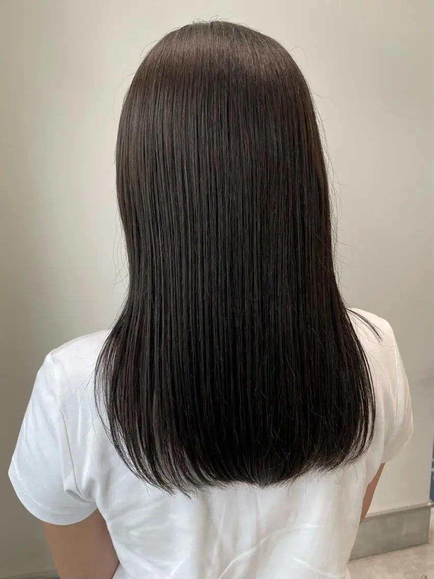 ロング カラー 透明感カラー recipe 黒木 彩那のヘアスタイル