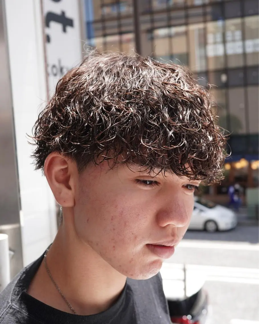 パーマ メンズ カット パーマ 町田No.1パーマ 特化✂︎小杉澪生のヘアスタイル