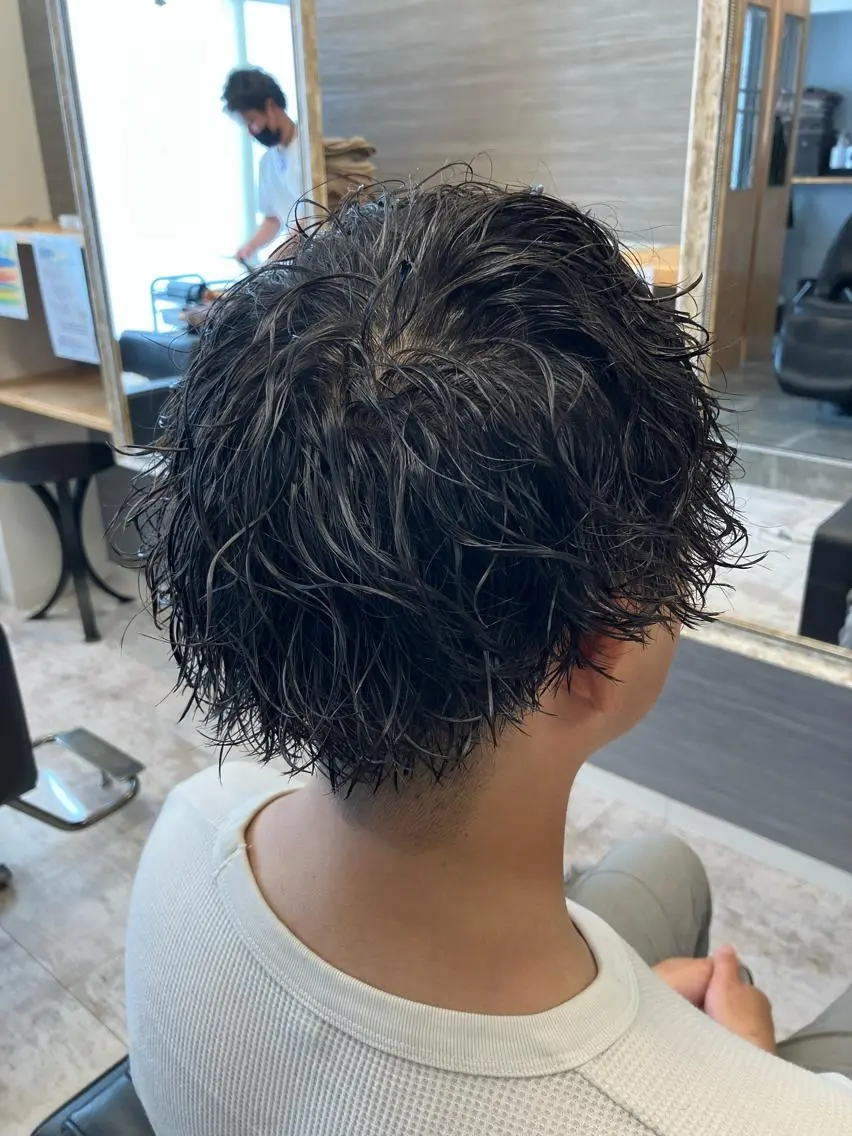 パーマ メンズ カット パーマ メンズ特化/パーマ/ フェードWATARUのヘアスタイル