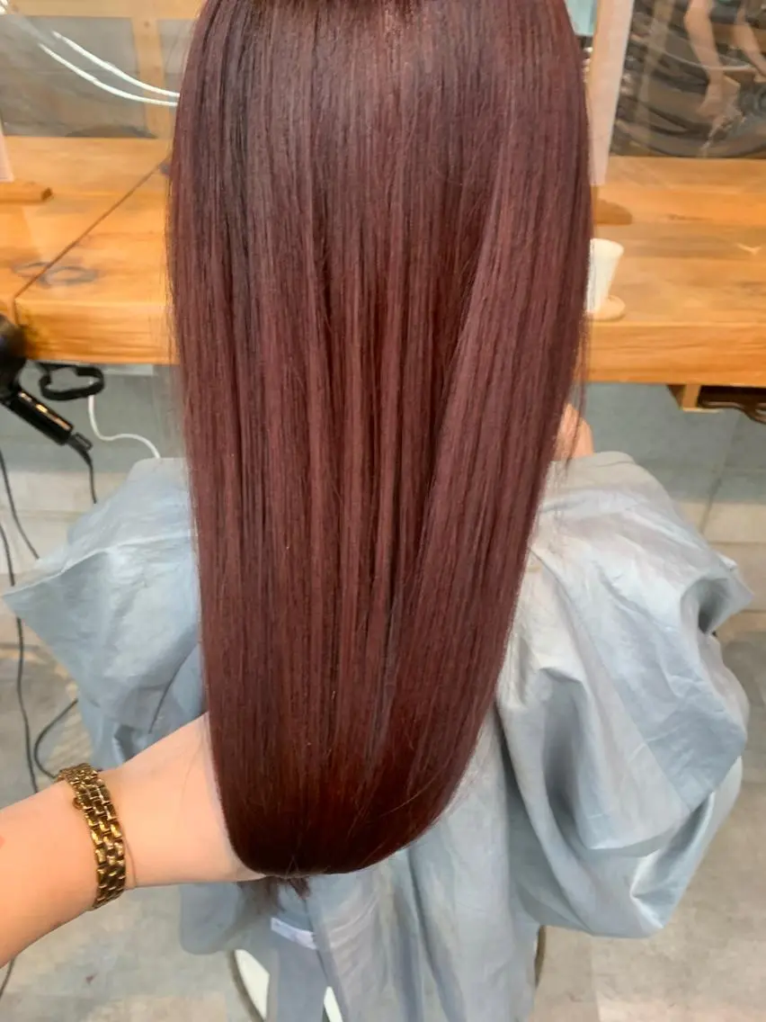 カラー ブリーチ 透明感カラー ブリーチなしカラー 美髪× ヘアセット✨Araiのヘアスタイル