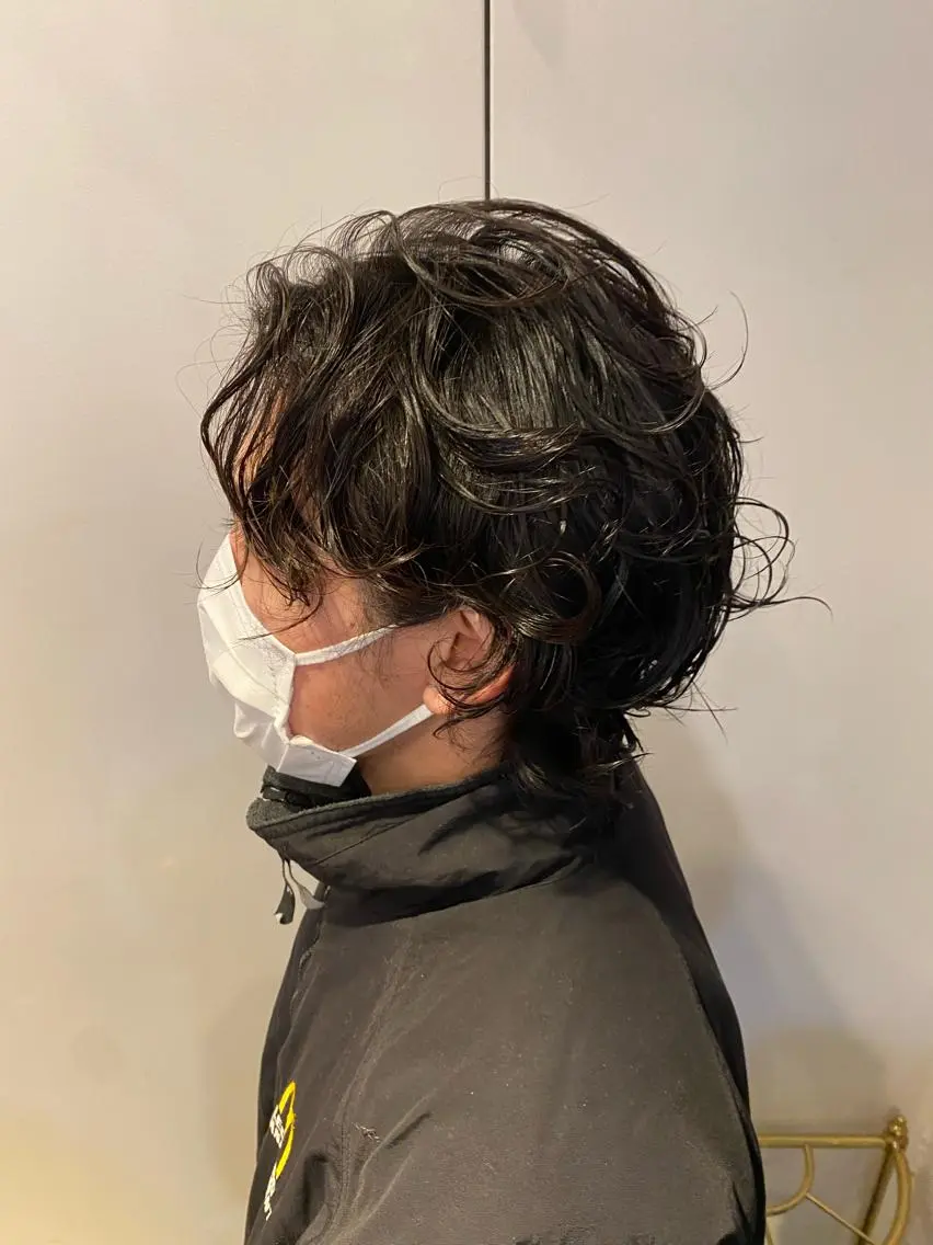 パーマ メンズ メンズパーマ カット パーマ シャドウパーマ/ 波巻パーマYu-Kiのヘアスタイル