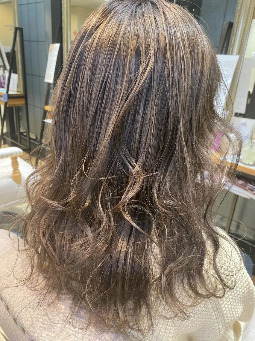セミロング カラー ヘアカラー トップスタイリスト/ アユミのヘアスタイル