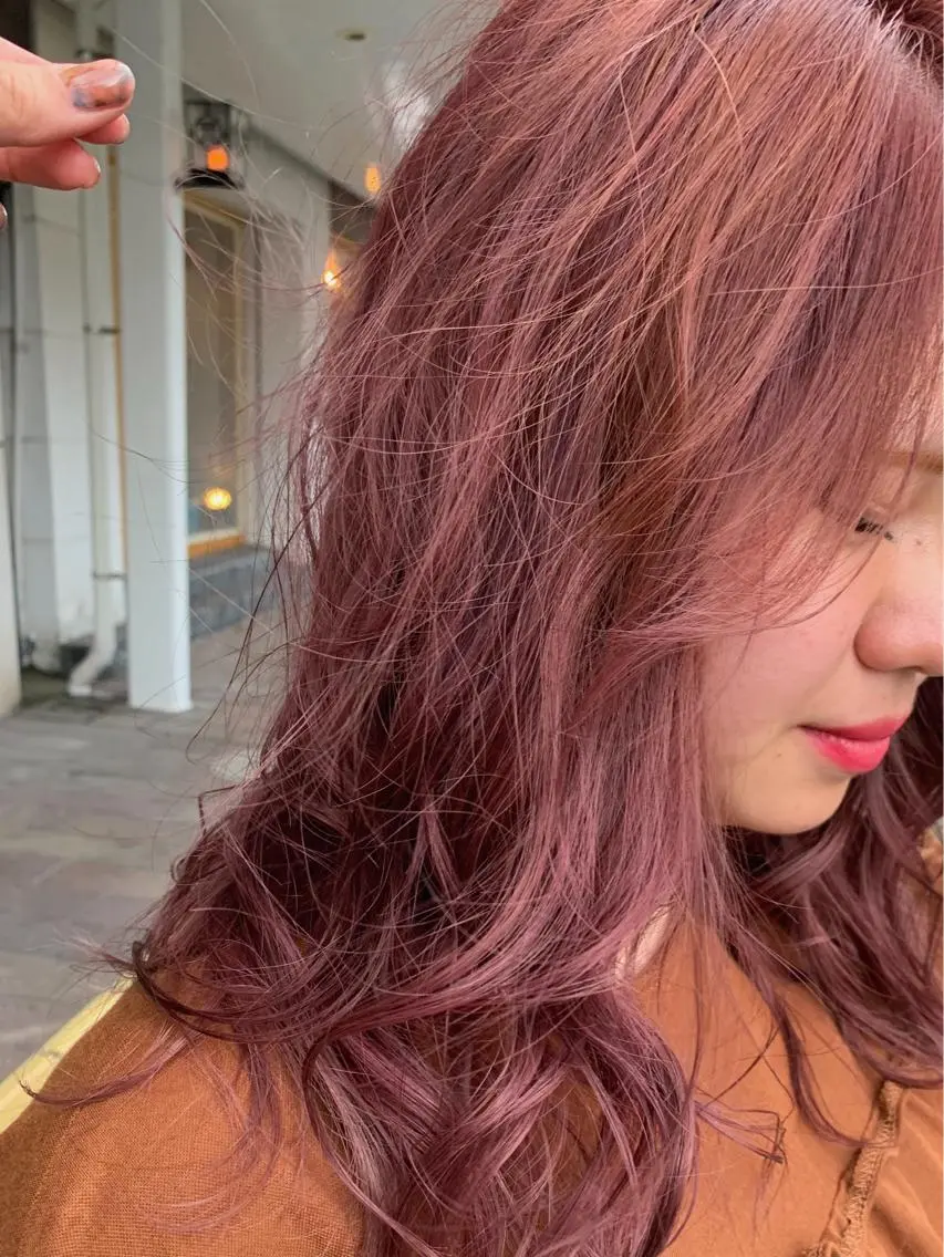 セミロング カラー ブリーチ ラベンダーカラー ラベンダーピンク ピンクカラー ヘアカラー m ā l o.🌷 サカモトマイコのヘアスタイル