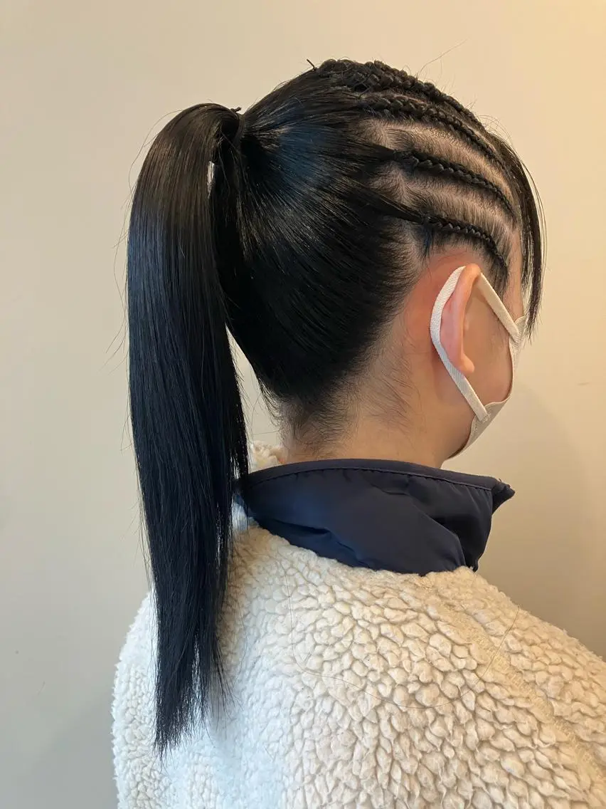 ヘアアレンジ ポニーテール Hair&Make Nahoのマツエク・マツパデザイン