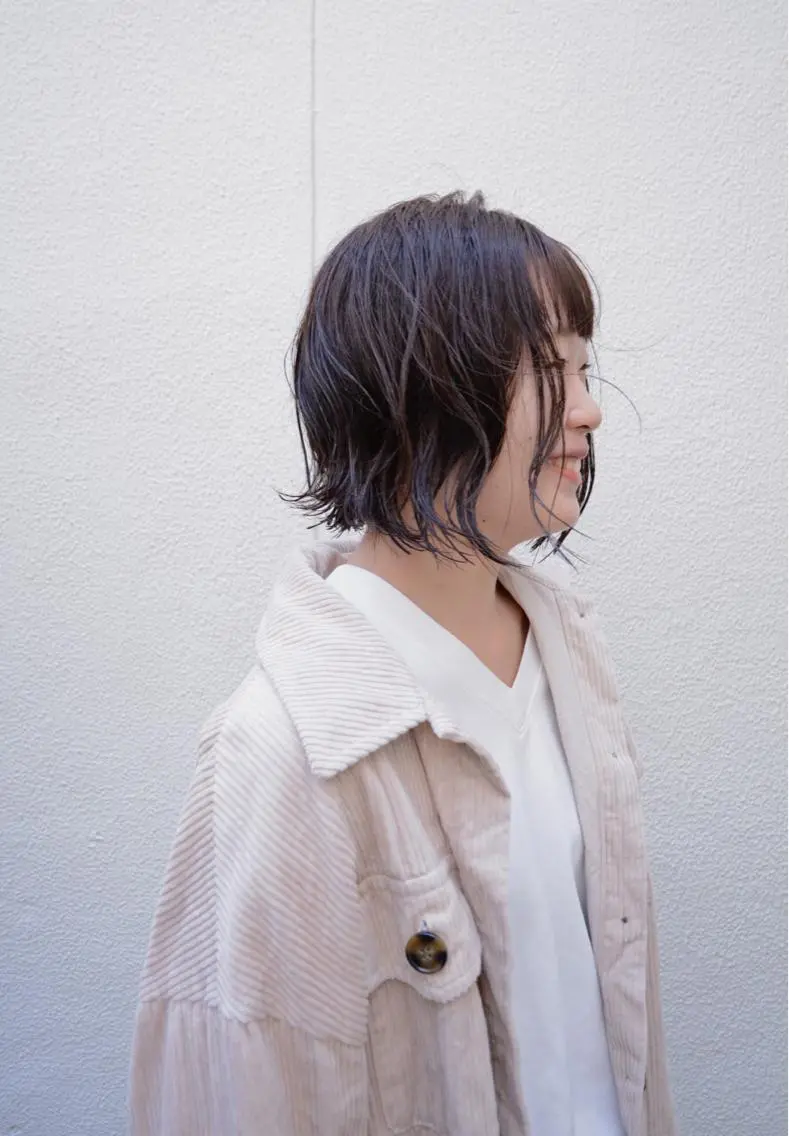 ショート ボブ 外ハネヘア すみとも るなのヘアスタイル