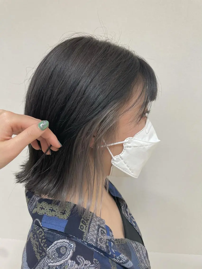ミディアム カラー ヘアアレンジ ブリーチ カット ヘアカラー 【Sweep】おじま のぞみのヘアスタイル