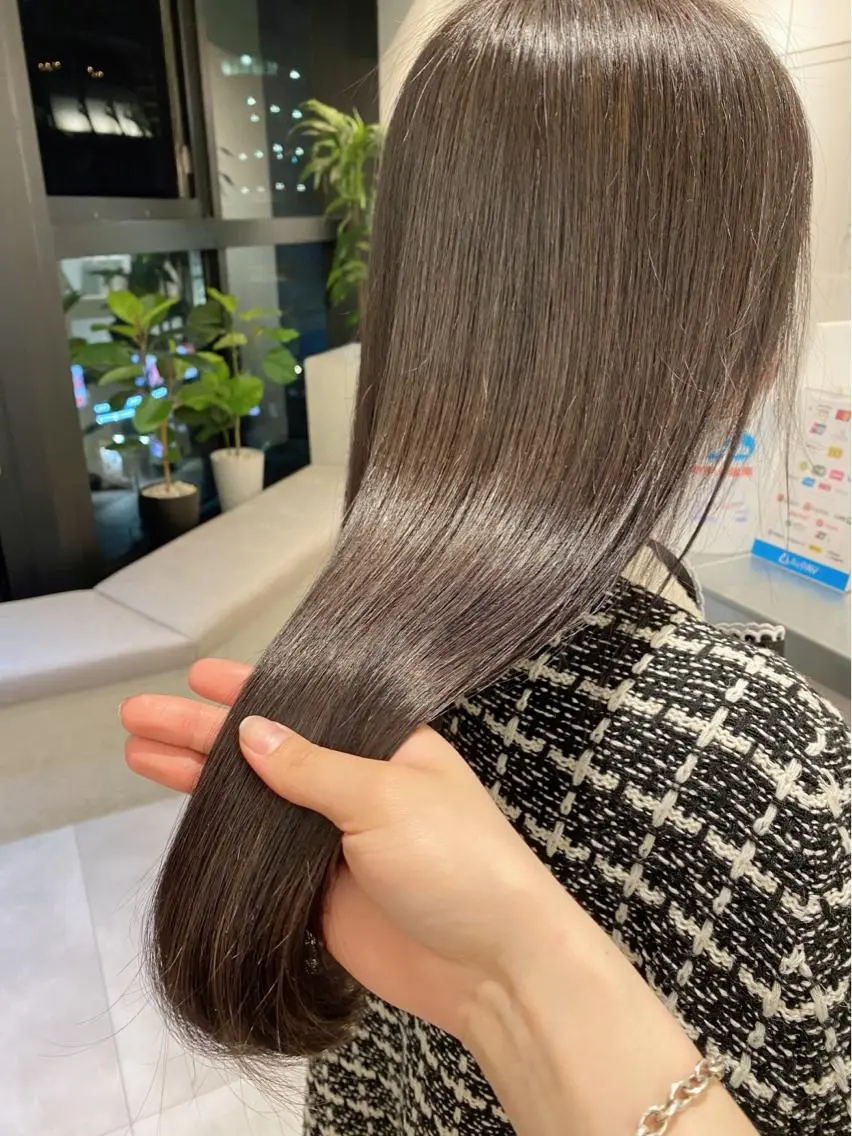 セミロング カット ヘアカラー トリートメント ♡可愛い艶髪特化♡ 艶髪先生のヘアスタイル