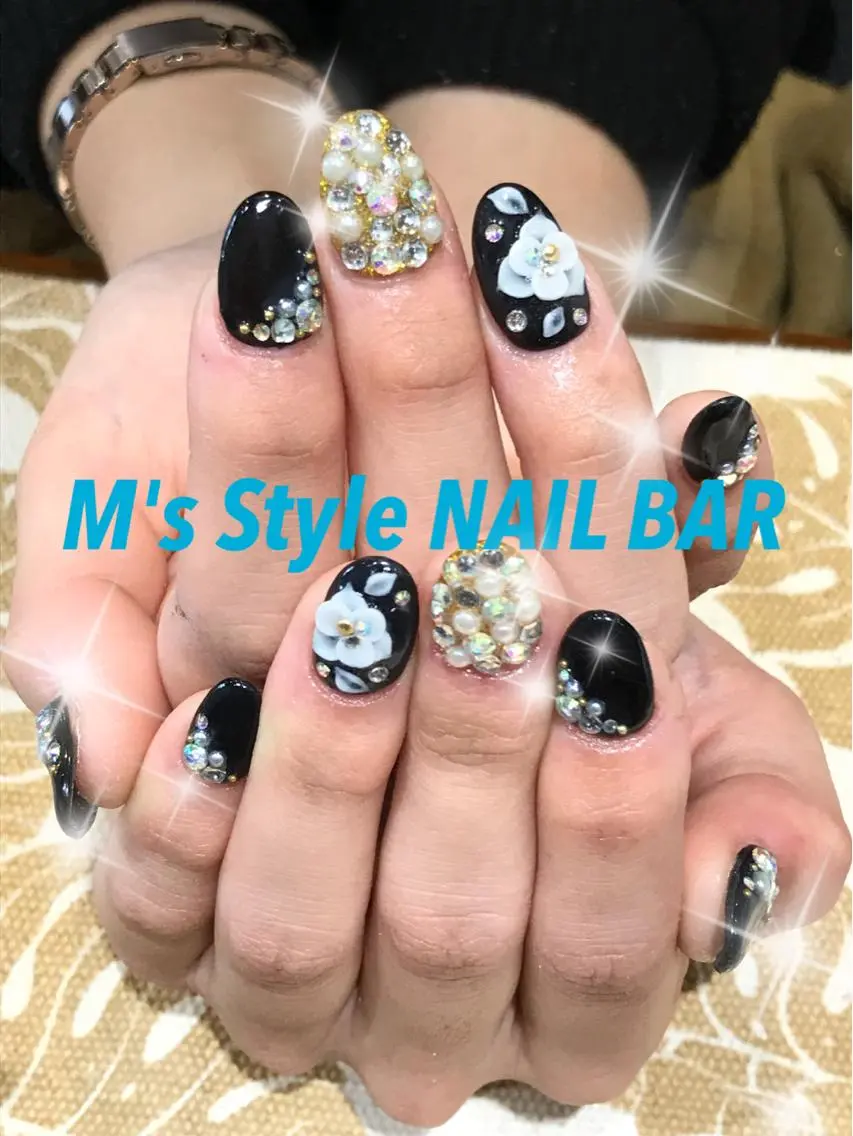 ネイル 成人式 持ち込み ハンドネイル M's Style NAIL BARのネイルデザイン