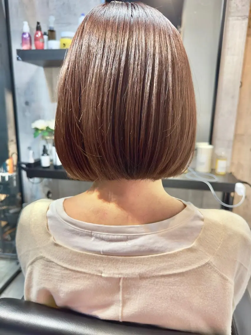 ミディアム カラー ボブ オトナかわいい♡◌ ⑅⃝*GISELLEのヘアスタイル