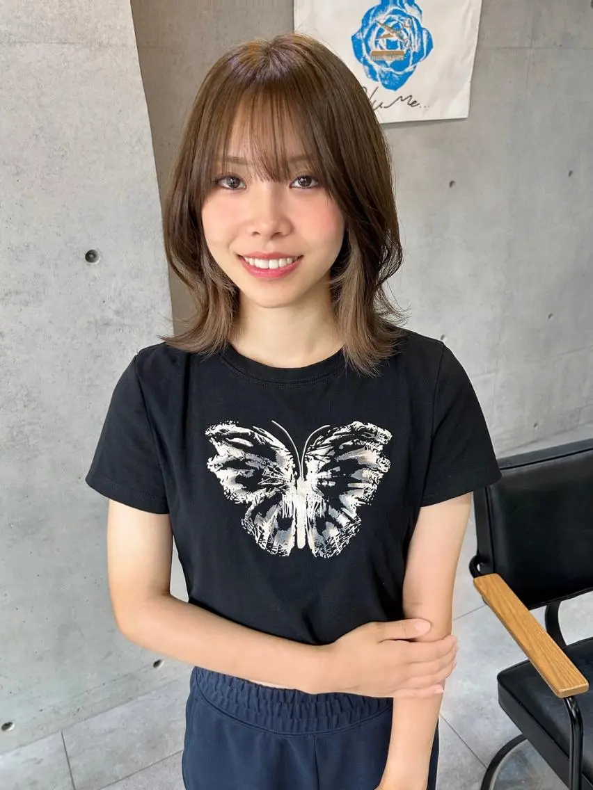 ミディアム レイヤーカット カット ヘアカラー Blume…Kent レイヤーカット特化のヘアスタイル