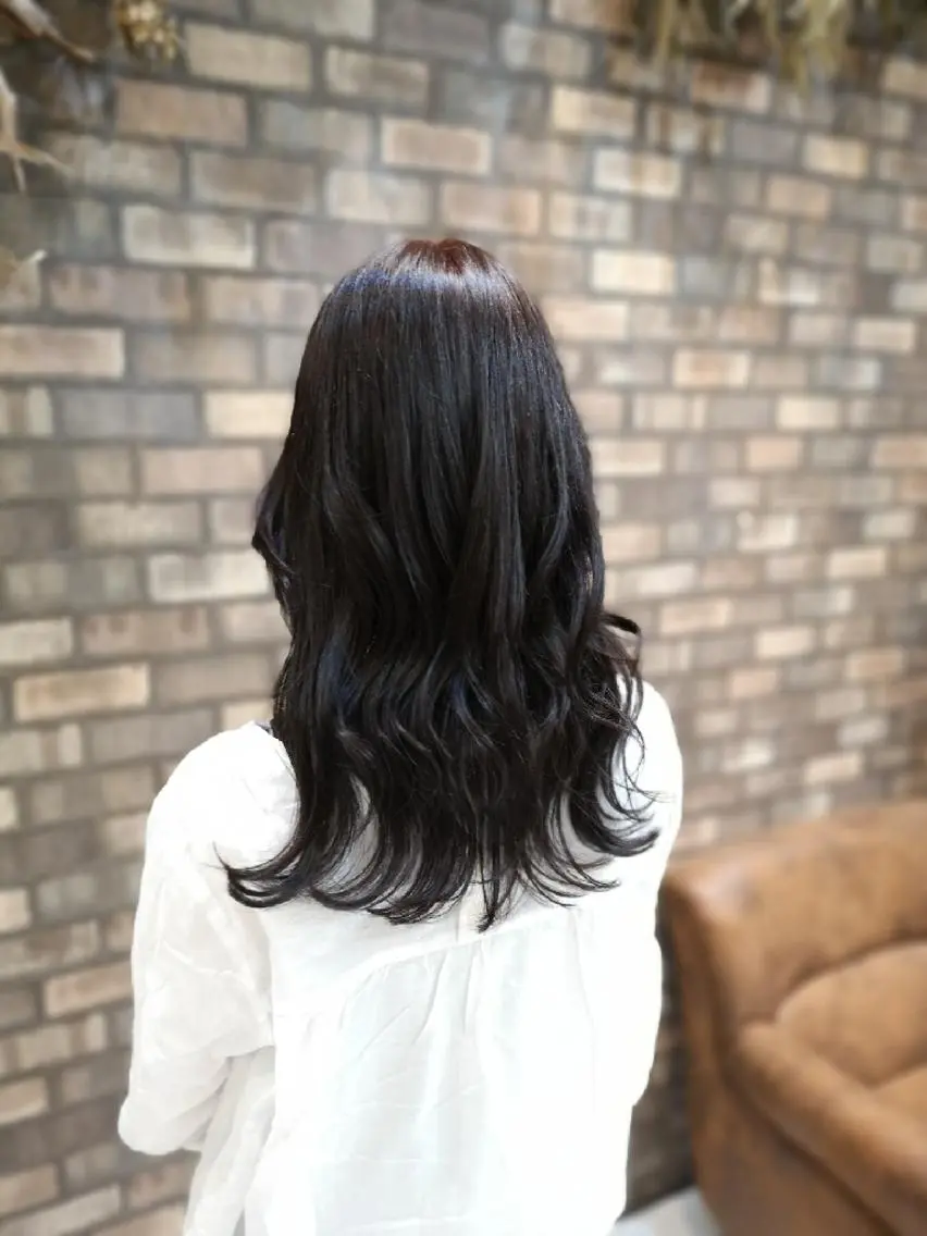 セミロング カラー セミロングパーマ バレイヤージュ ブリーチ ケアブリーチ 透明感カラー ✨艶髪✖癒し✨🍀 miyazawaのヘアスタイル