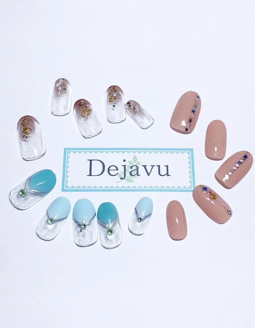 ネイル アートネイル ハンドネイル Nail salon Dejavu 🌿のネイルデザイン