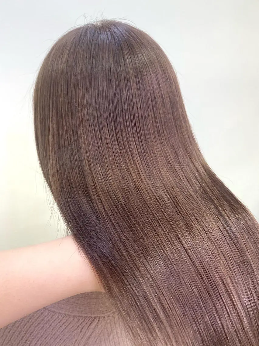 セミロング カラー ヘアアレンジ TSUNA 🌙 Lim 五反田のマツエク・マツパデザイン
