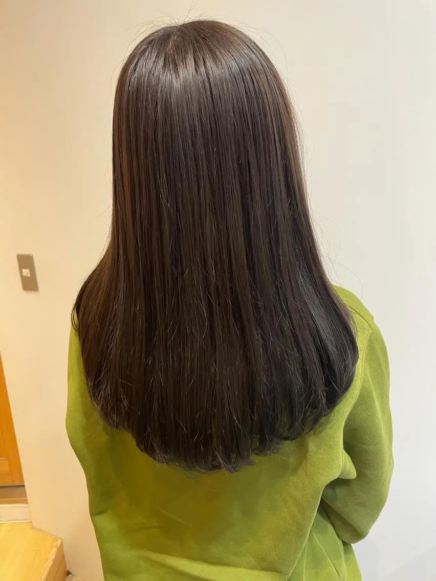 ロング カラー アッシュ ブリーチ 透明感カラー ラベンダーカラー ラベンダーアッシュ 中目黒🌼 🌼ハナのヘアスタイル