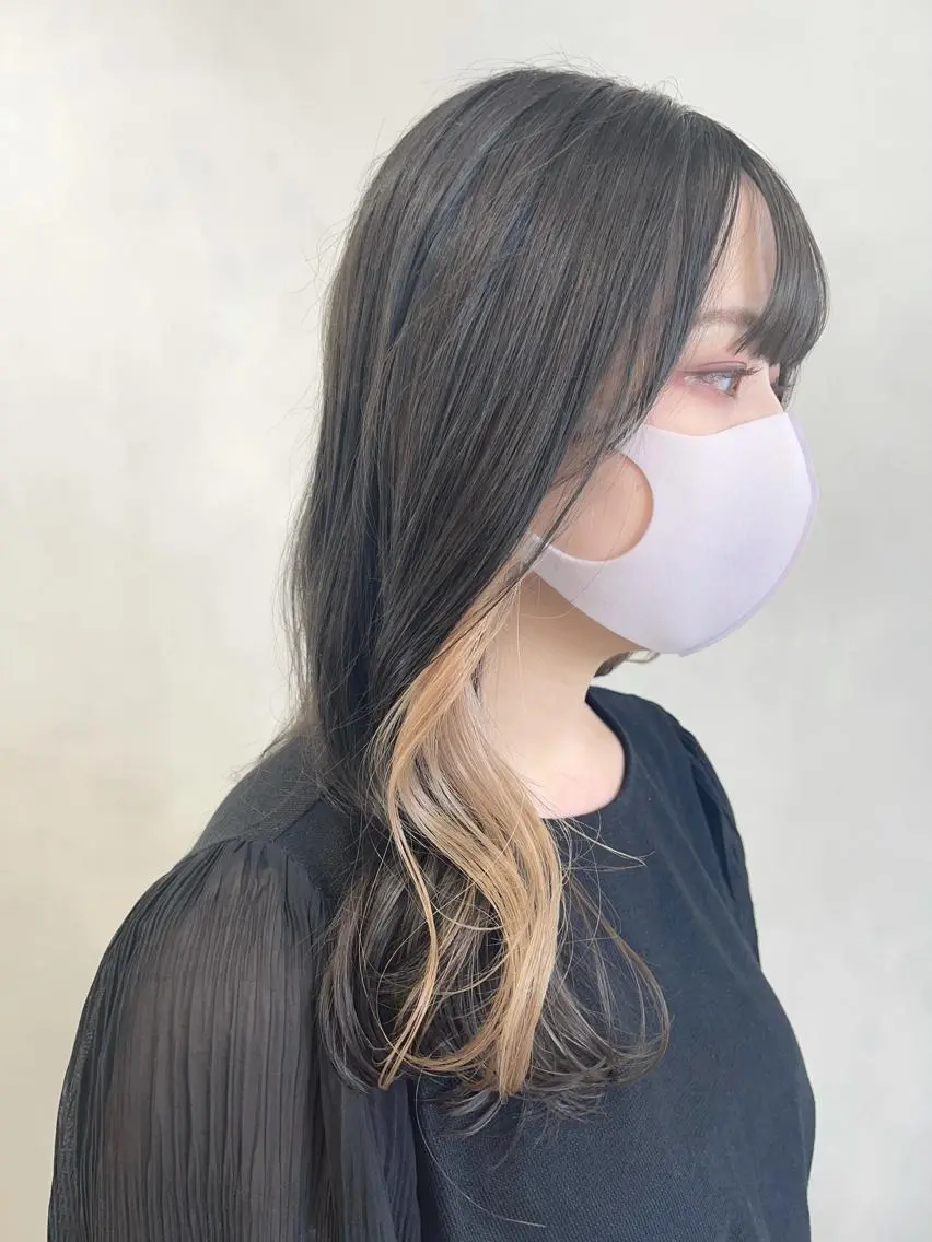 セミロング カラー ベージュカラー インナーカラー カット ヘアカラー トリートメント 🦋レイヤーカット ミドリカワ🦋のヘアスタイル