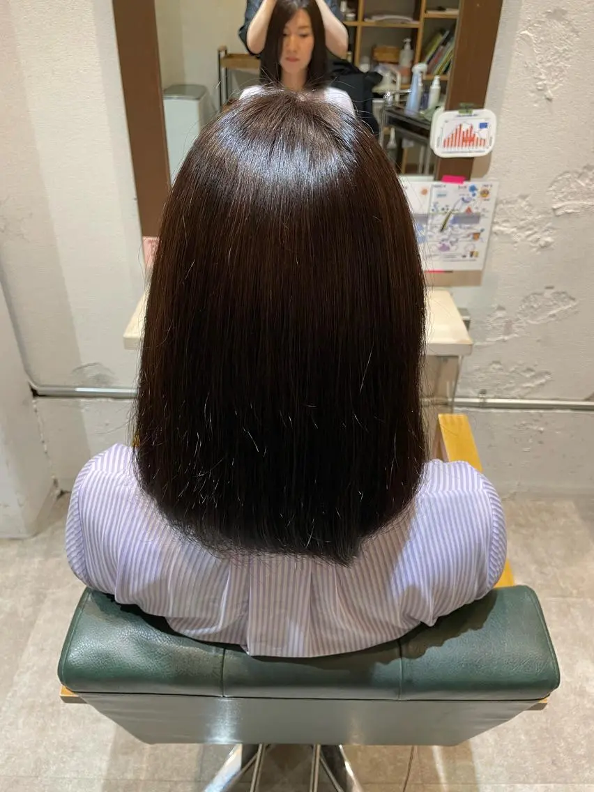 ミディアム カラー カット ヘアカラー ナカヤ リオ🐝のヘアスタイル