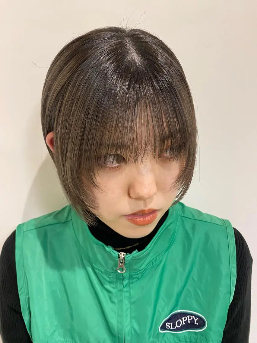 ミディアム LUVISM新潟🎀 透明感カラー/ミユのヘアスタイル