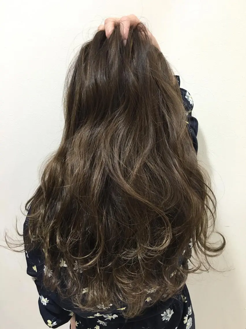 ロング カラー ハイライトカラー 外国人風カラー ハイライト ディレクター ノナカのヘアスタイル