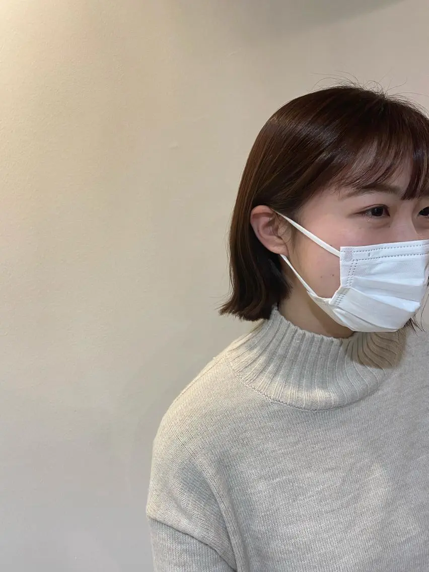 ショート カラー ブラウンカラー トリートメント サイトウ アカネのヘアスタイル