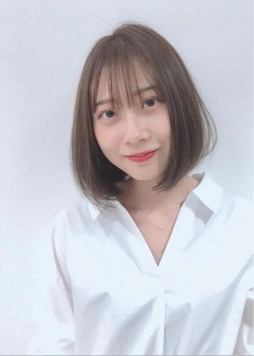 ミディアム 似合わせカット 迫留由弥のヘアスタイル