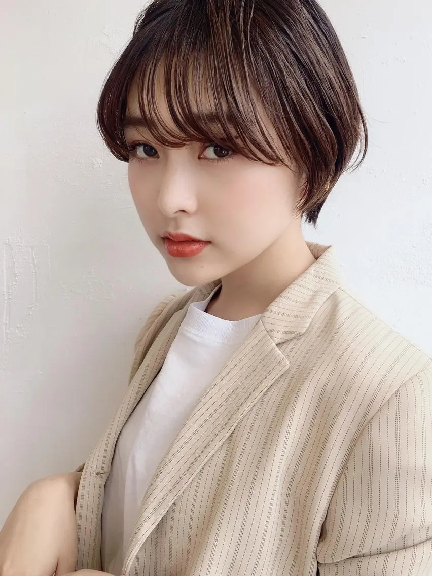 ショート ハンサムショート ショートヘア 鎌倉 彩のヘアスタイル